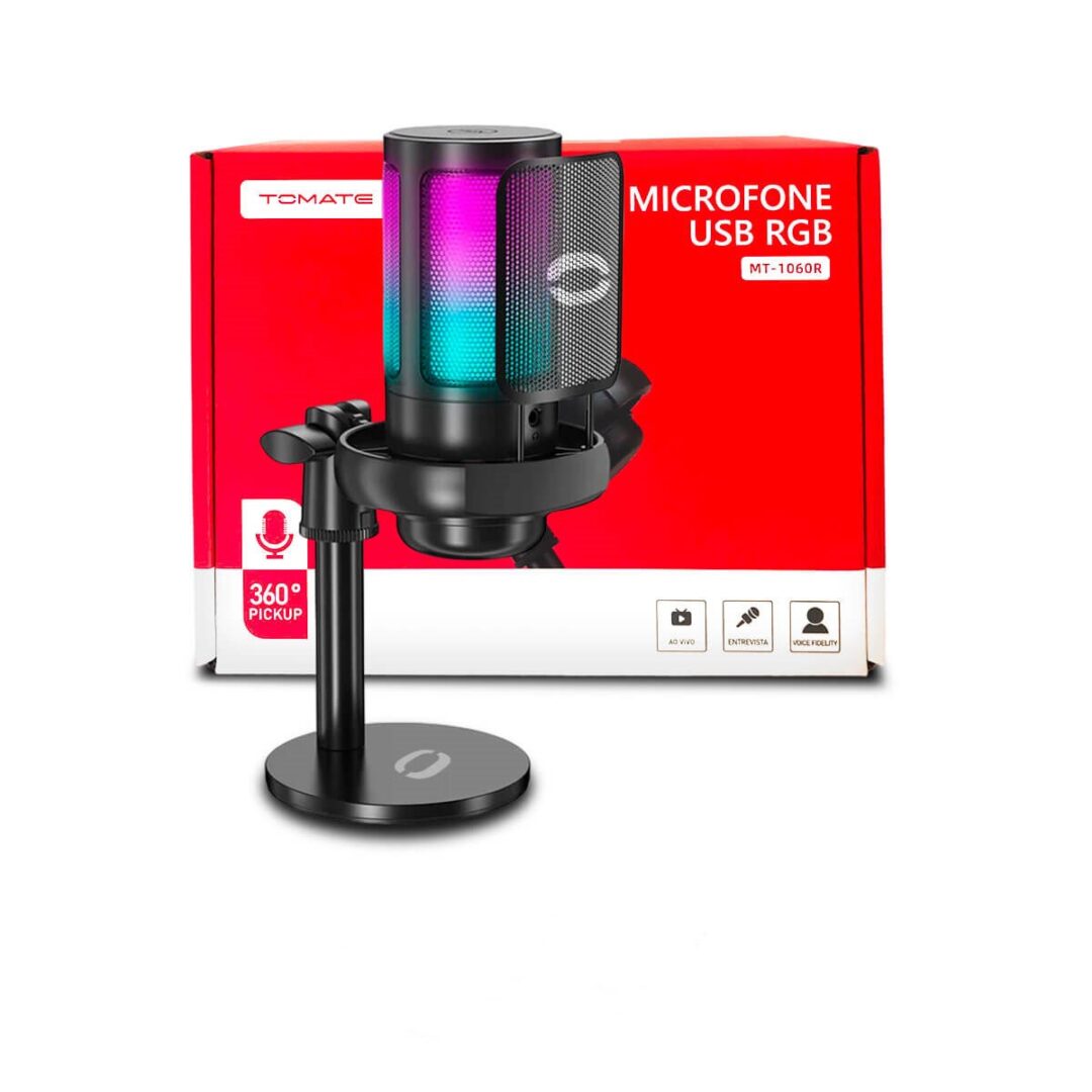 Microfone Gamer Condensador [Preto]