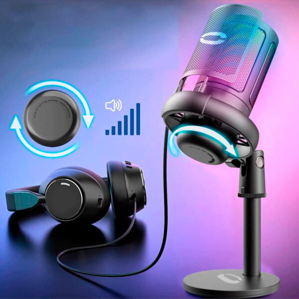 Microfone Gamer Condensador [Preto] - Imagem 6
