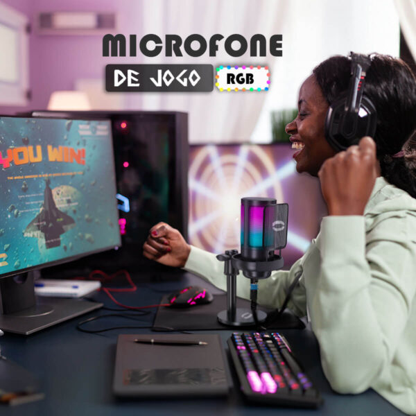 Microfone Gamer Condensador [Preto] - Imagem 7