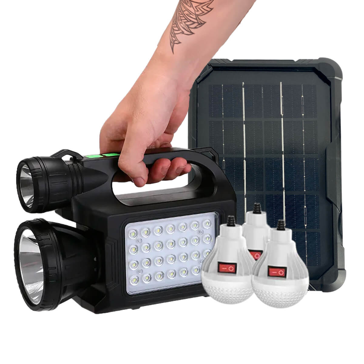 Sistema de Energia Solar de Emergência [28 Leds]