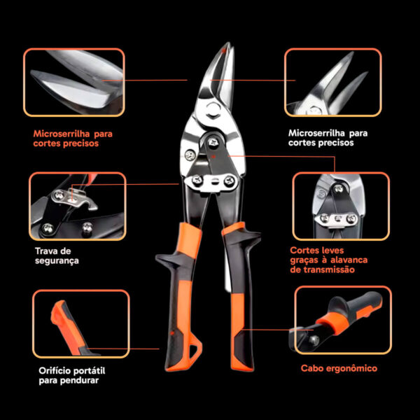 Tesoura Manual para Cortar Chapa - Imagem 6