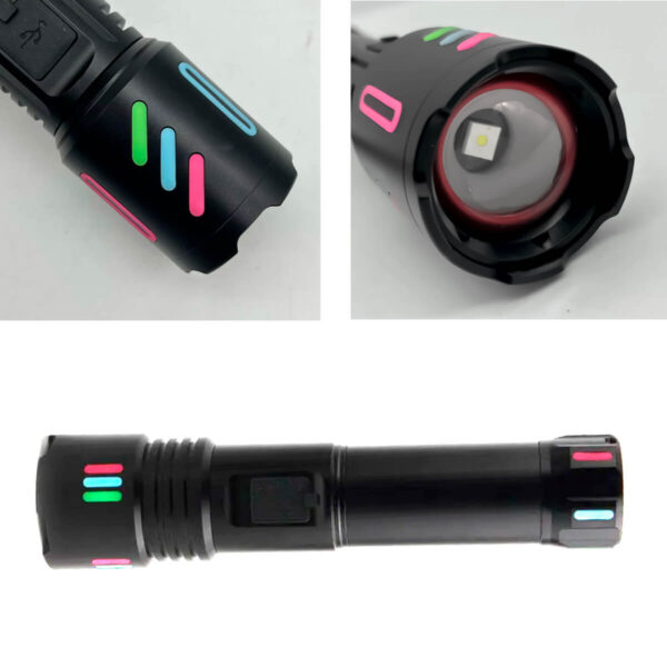 Lanterna Tática Led Zoom Telescópio - Imagem 3