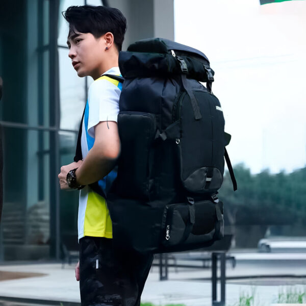 Mochila para Camping Impermeável [Preto] - Imagem 8