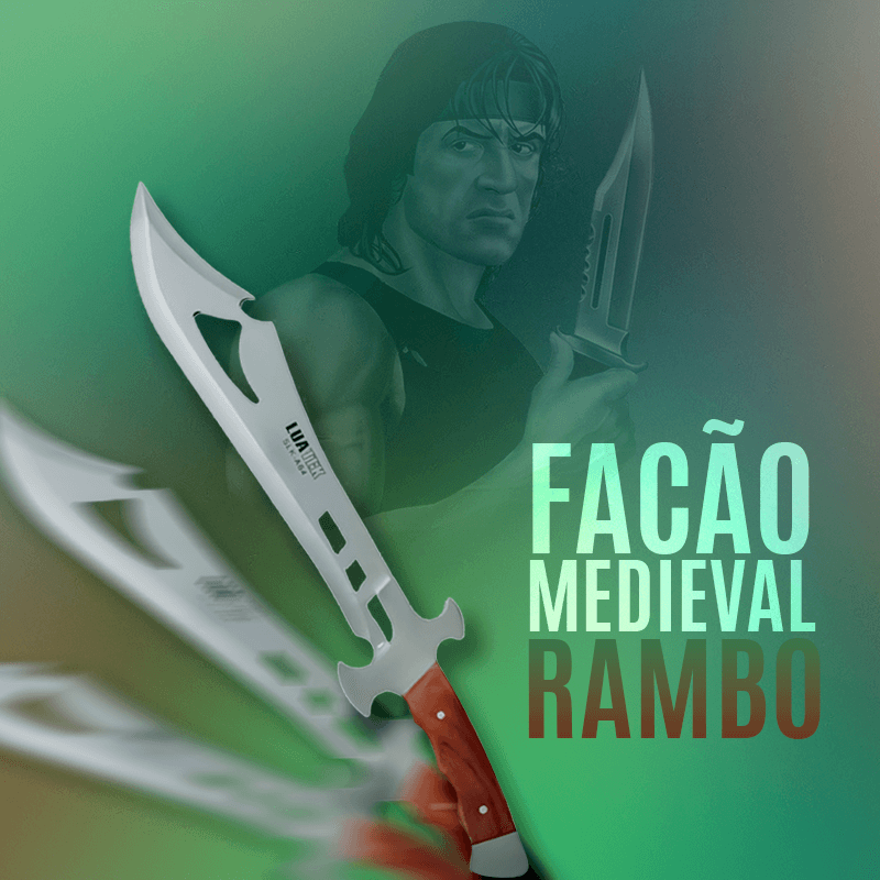 Facão Medieval Rambo - Imagem 4