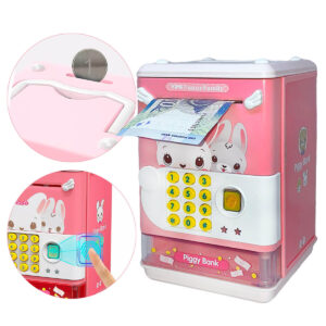 Cofrinho Digital Puxa Notas com Senha