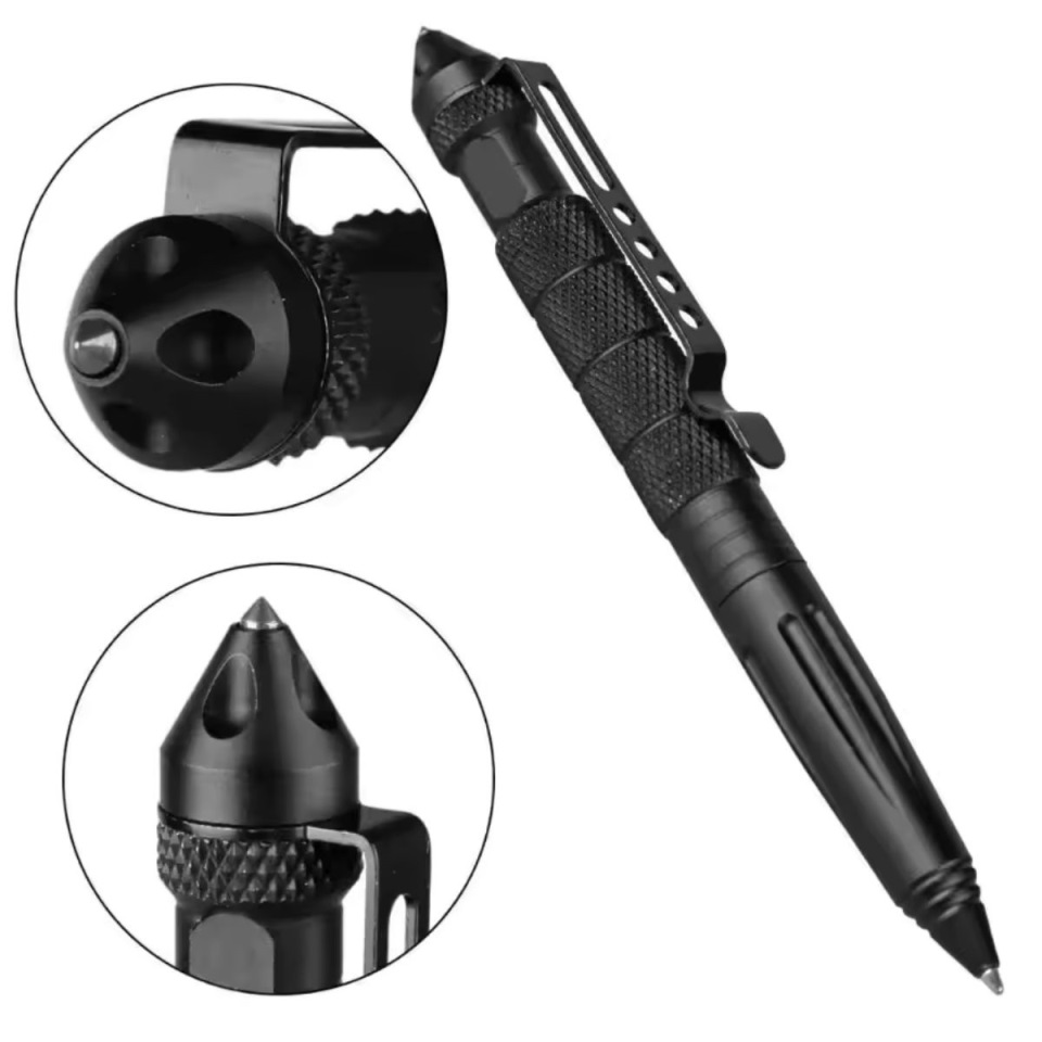 Caneta Tática Quebra Vidro