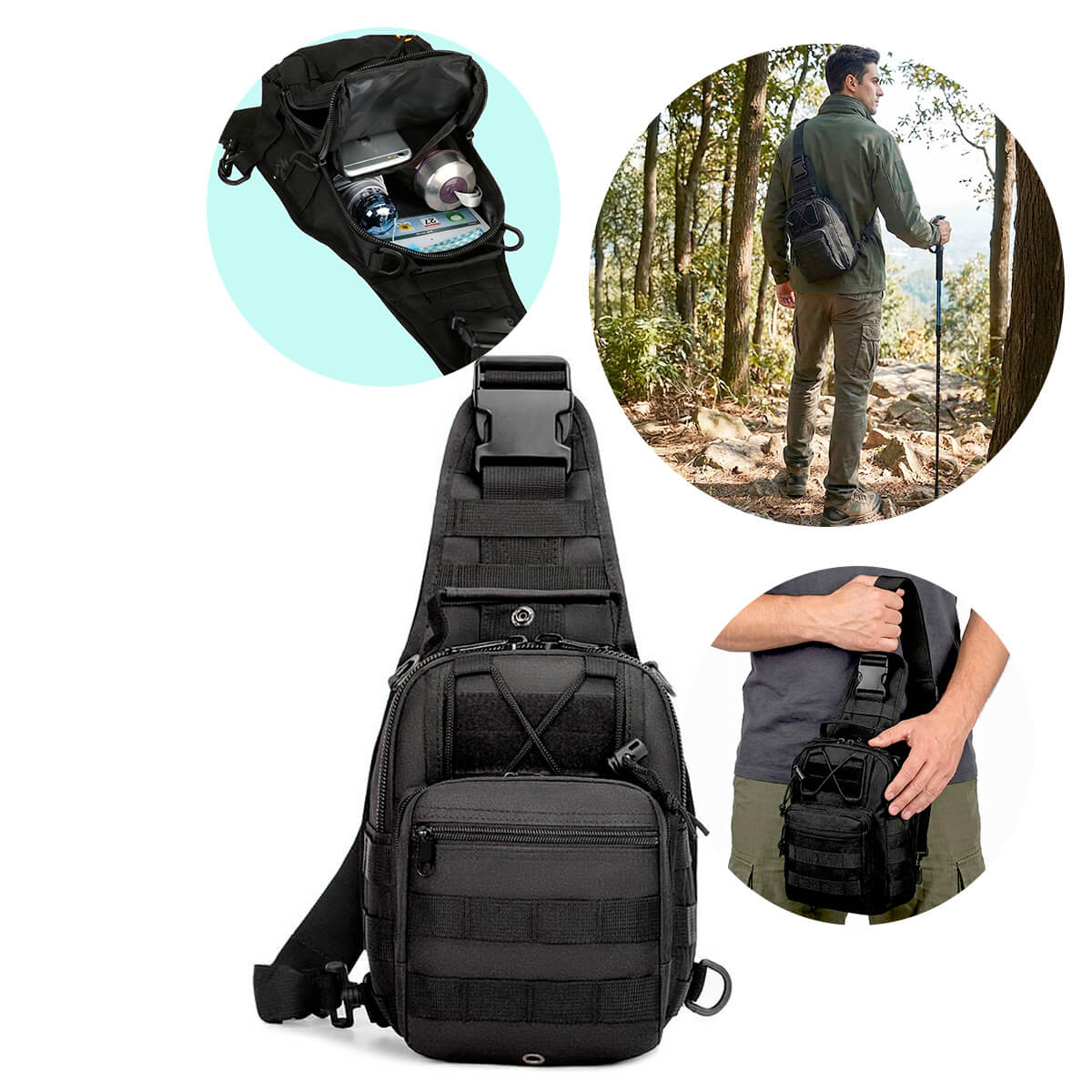 Mochila Bag Bolsa de Ombro Tática Militar