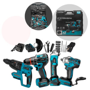 Kit Ferramentas Furadeira Esmerilhadeira Parafusadeira [4 em 1]
