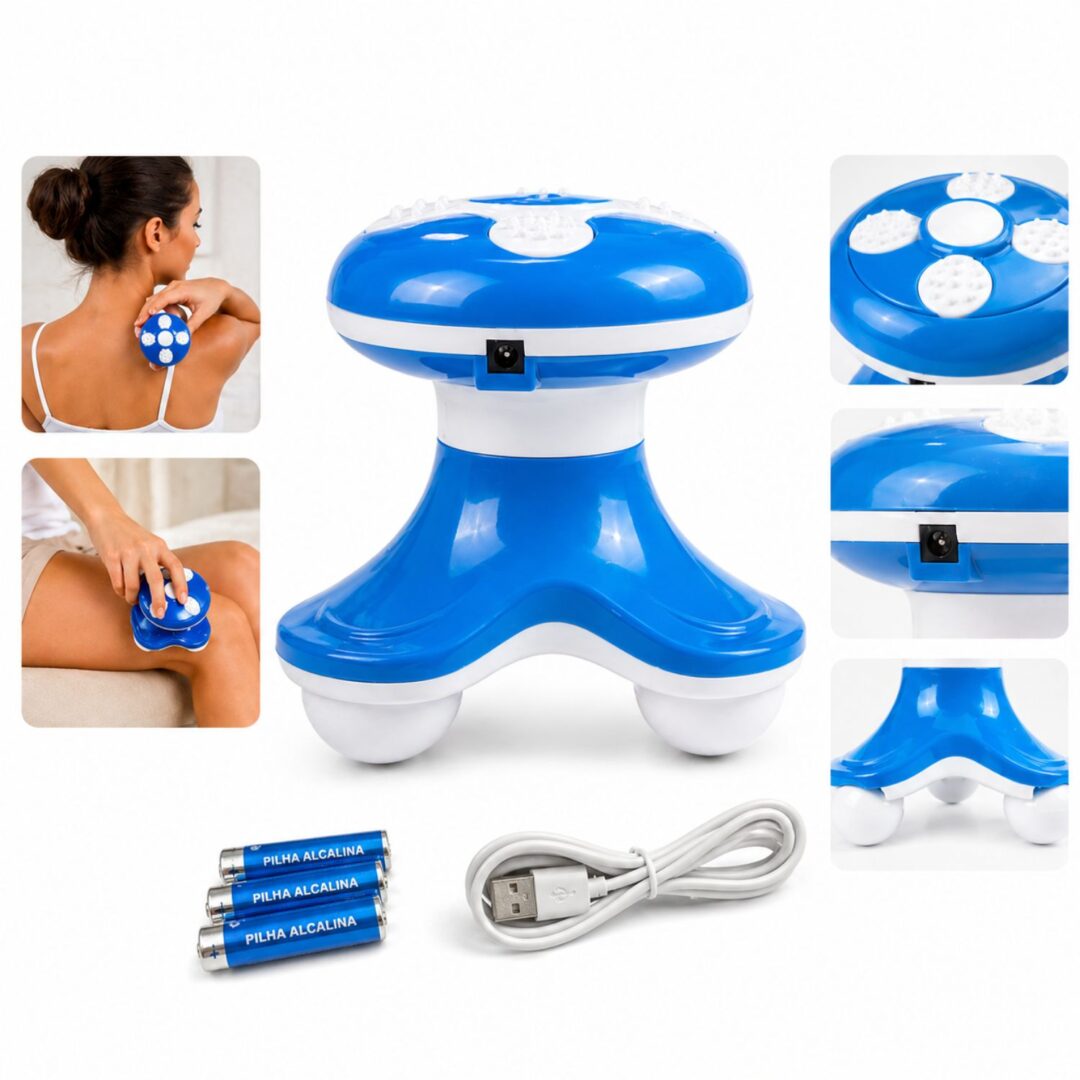 Mini Massageador Elétrico Corporal Portátil