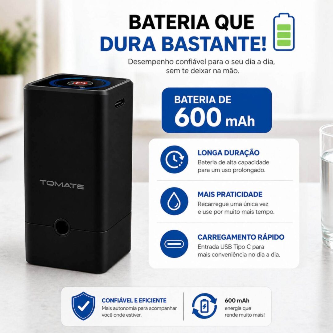 Bomba de Água Elétrica Portátil - Imagem 5