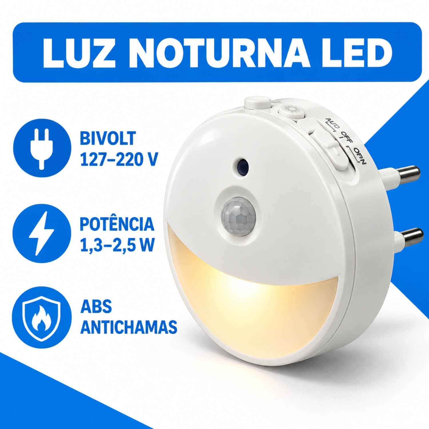 Sensor de Movimento Luz Noturna LED com Sensor - Imagem 7